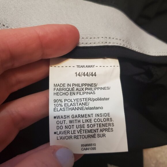 UNDER ARMOUR Women 14 Drive Golf Pants Straight Leg Stretch Waist UA Storm Black - Picture 10 of 13